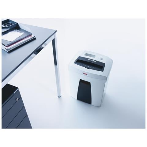 Distruggidocumenti a Frammento Securio C16 Automatico con cestino da 25L capacità di 5-6 fogli - Bianco - Foto 1